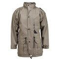 Original Dutch military parka with liner warm officer long khaki jacket surplus