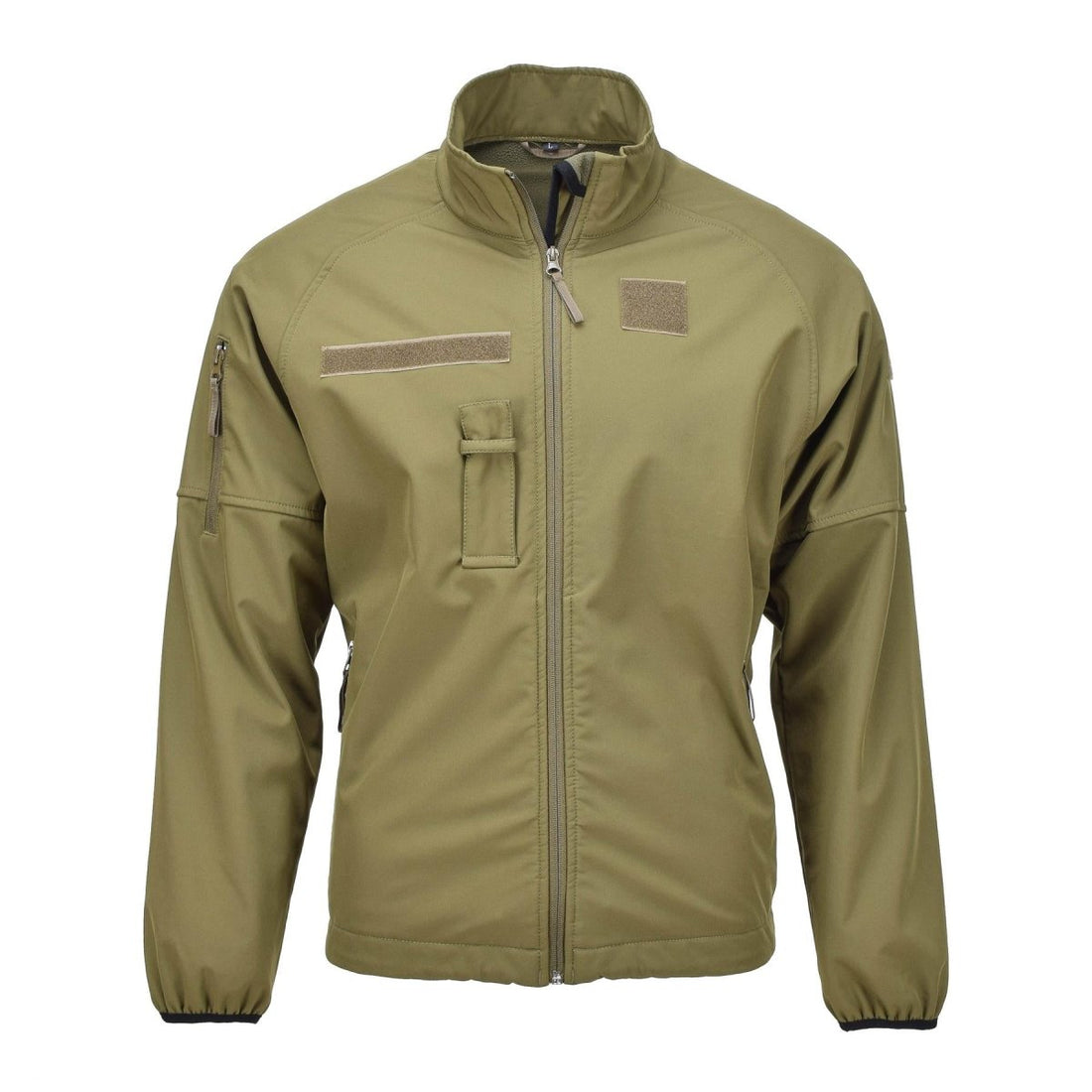 Original Dutch Military soft shell jacket zippered pockets vented armpits olive