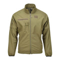 Original Dutch Military soft shell jacket zippered pockets vented armpits olive