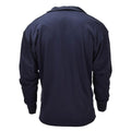 Original Dutch Military Thermal Undershirt Long Sleeve Half Zip Closure Blue