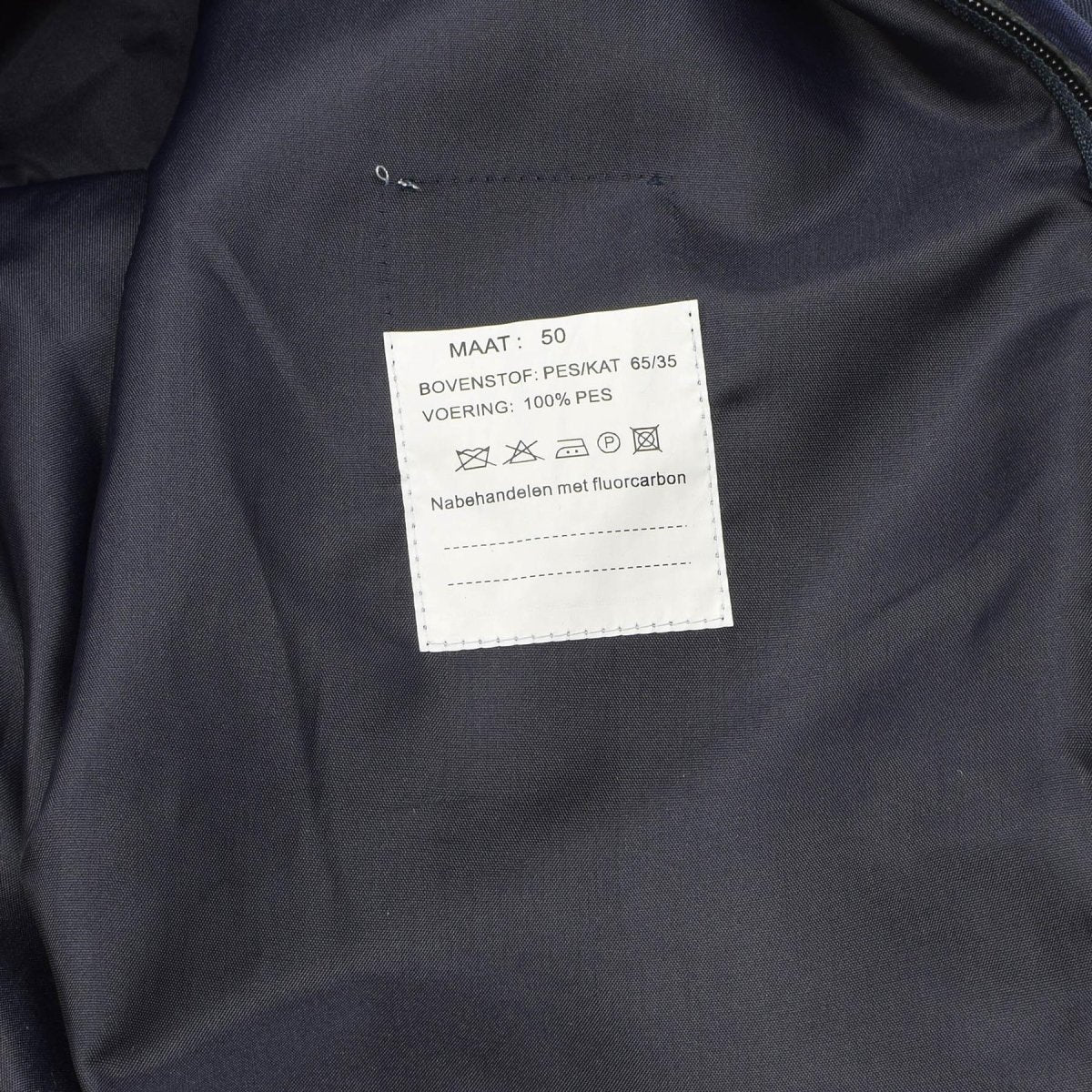 Original Dutch Military women's trench coat solid blue raincoat quilted liner
