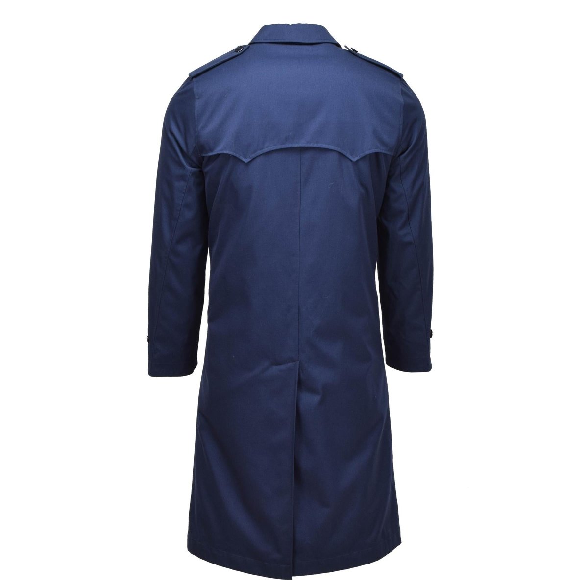 Original Dutch Military women's trench coat solid blue raincoat quilted liner