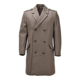 Original Dutch Military Wool Dress Coat Double Breasted Army Issue Khaki