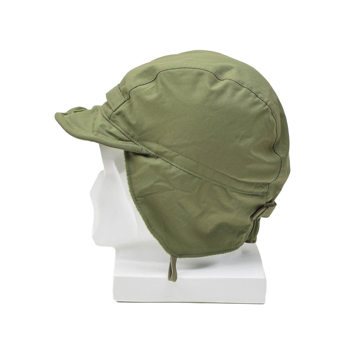 Original Dutch paratrooper hat ranger cap ear flaps brim windproof olive surplus