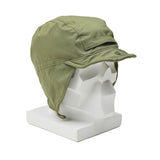 Original Dutch paratrooper hat ranger cap ear flaps brim windproof olive surplus