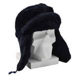 Original Dutch Police Winter Hat Fold Down Ear Flaps Reinforced Forehead Blue