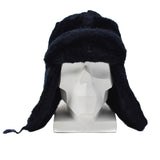 Original Dutch Police Winter Hat Fold Down Ear Flaps Reinforced Forehead Blue