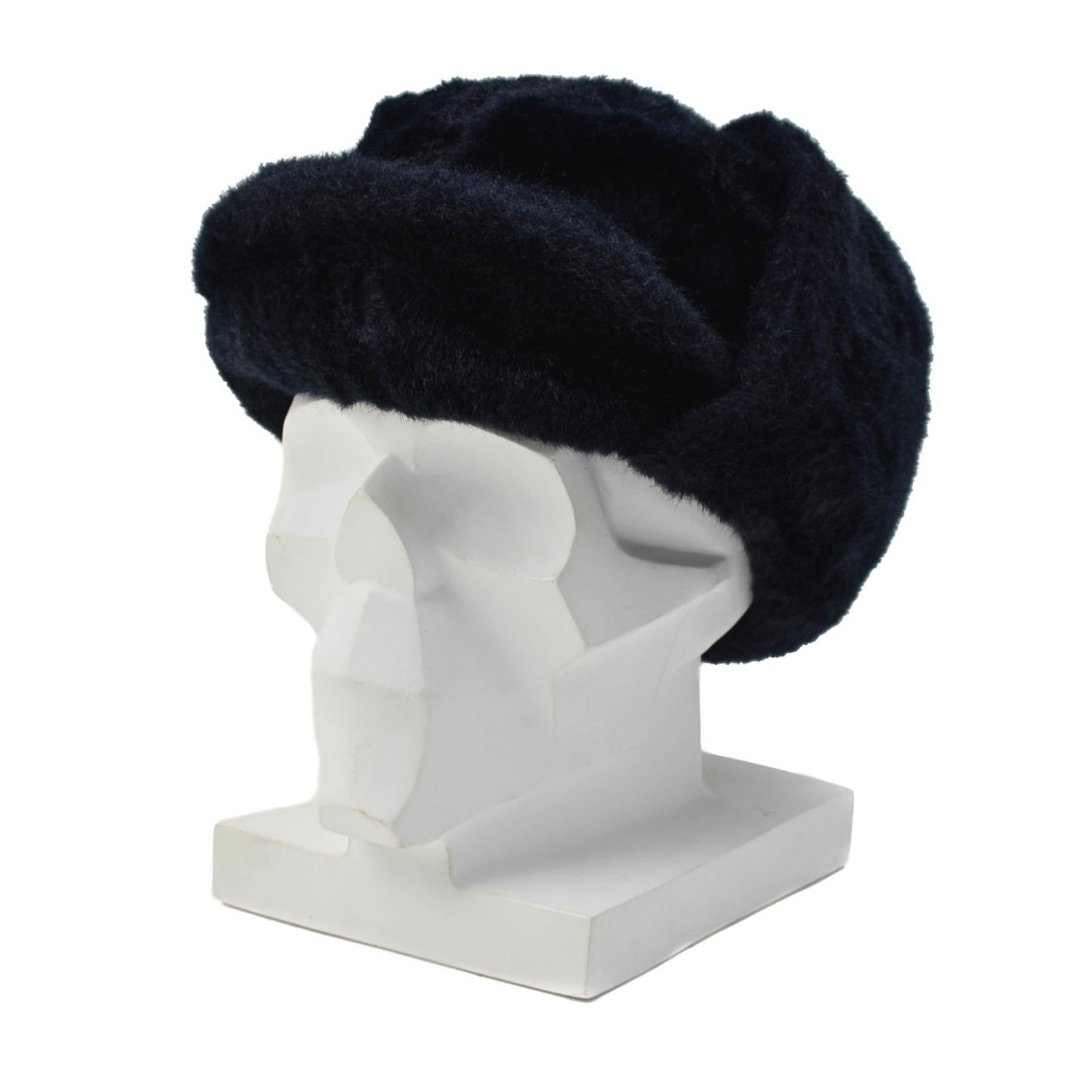 Original Dutch Police Winter Hat Fold Down Ear Flaps Reinforced Forehead Blue