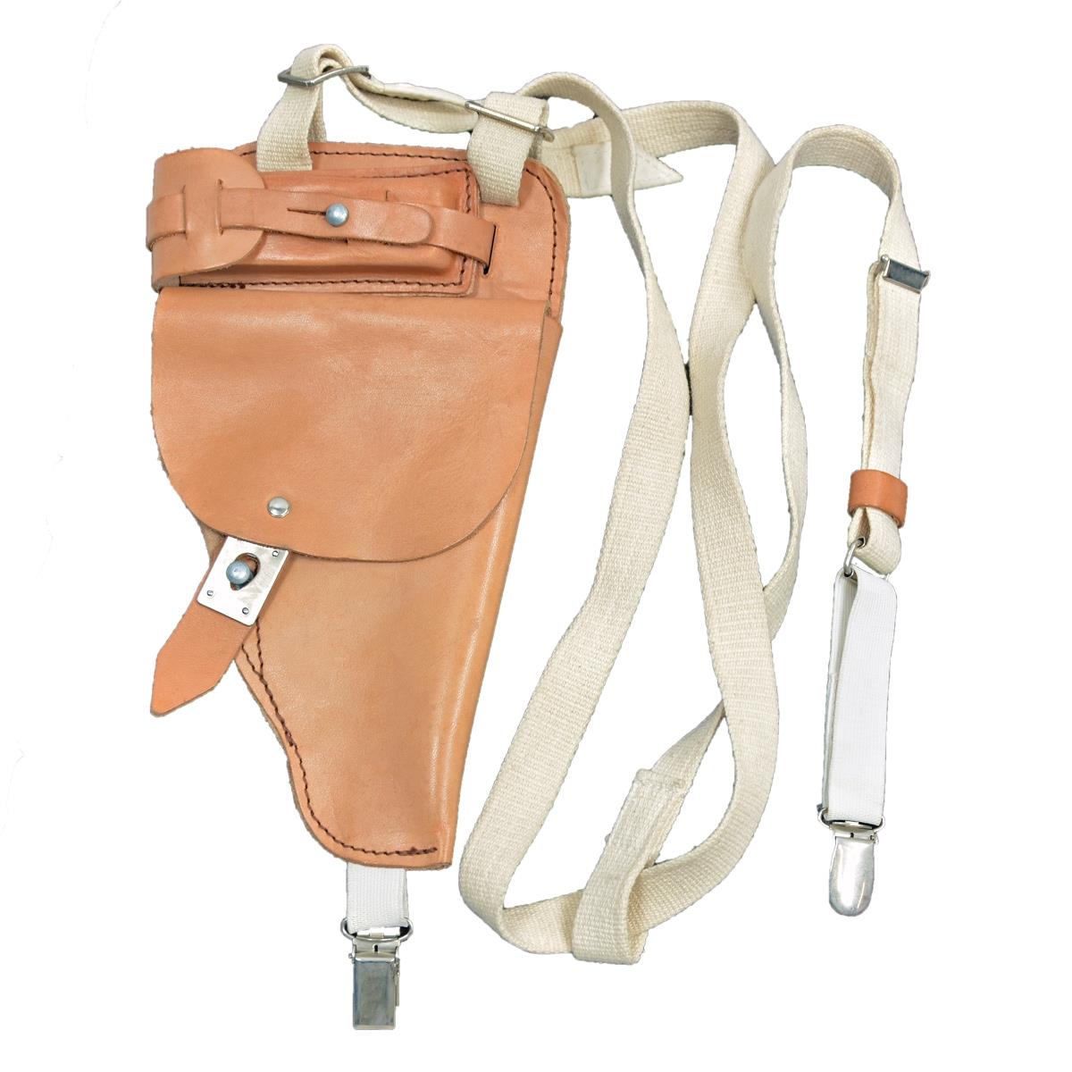 Original East German Military M74 Shoulder Pistol Holster NVA Leather Brown