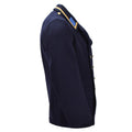 Original East German Military VM Greatcoat Double Breasted Vintage Blue