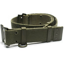 Original French army webbing belt Famas Olive OD web belt France Military - GoMilitar