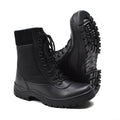 Original French military black leather breathable boots lightweight army NEW