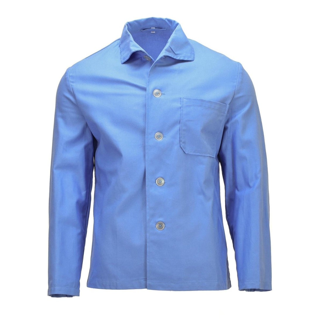 Original German Army Pajama Shirt Long Sleeve Button Front Sleepwear Blue