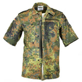 Original German army shirt zipped flecktarn short sleeves combat BW Army issue