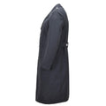 Original German Bundeswehr Military Double-Breasted Long Overcoat Gray