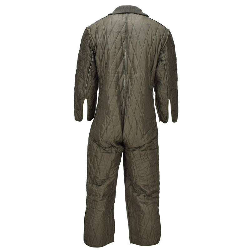 Original German Military Coverall Liner Army Issue Winter Insulated Suit Olive - GoMilitar