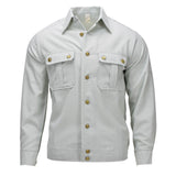 Original German Military Dress Shirt Long Sleeve Cotton Blend Light Green