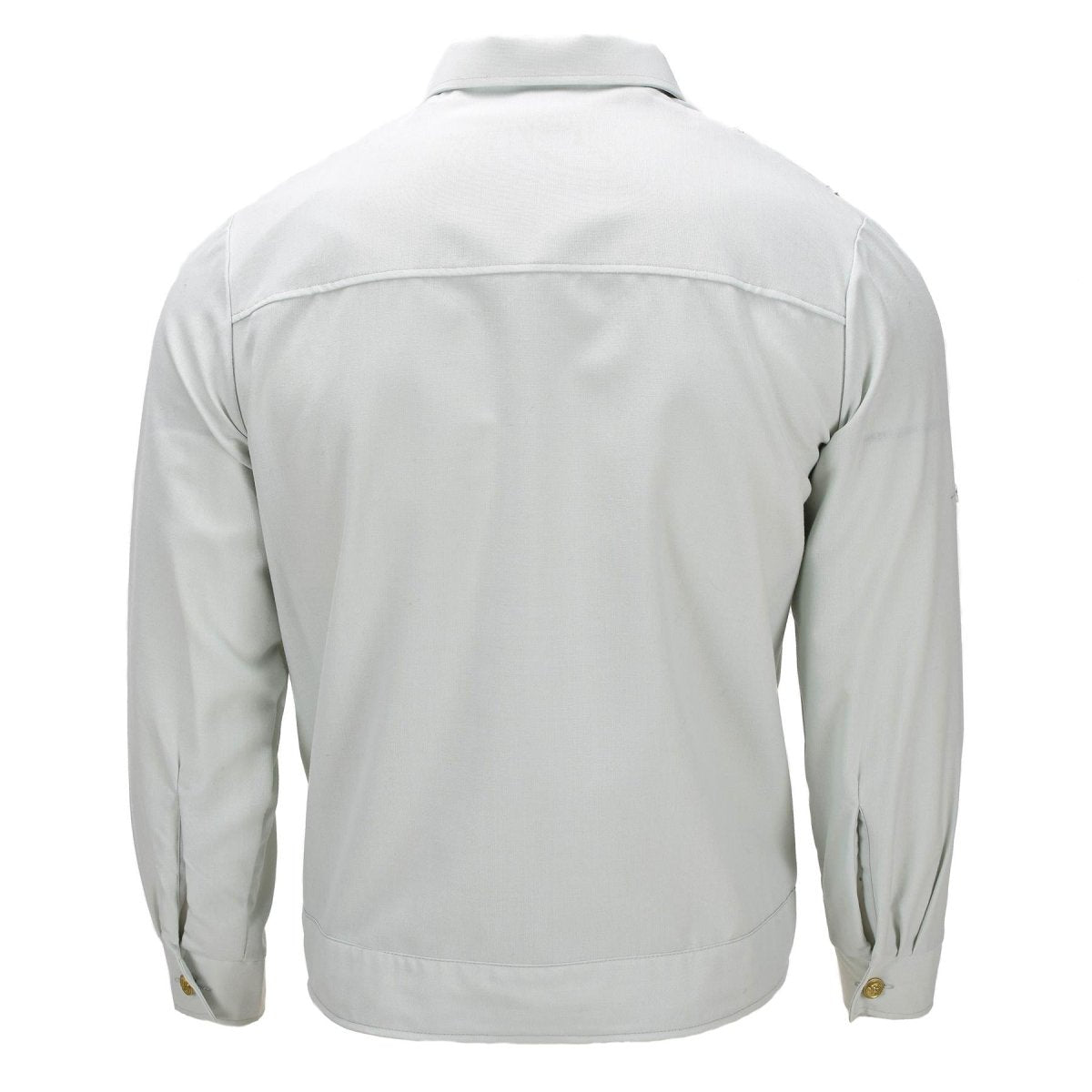 Original German Military Dress Shirt Long Sleeve Cotton Blend Light Green