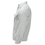 Original German Military Dress Shirt Long Sleeve Cotton Blend Light Green