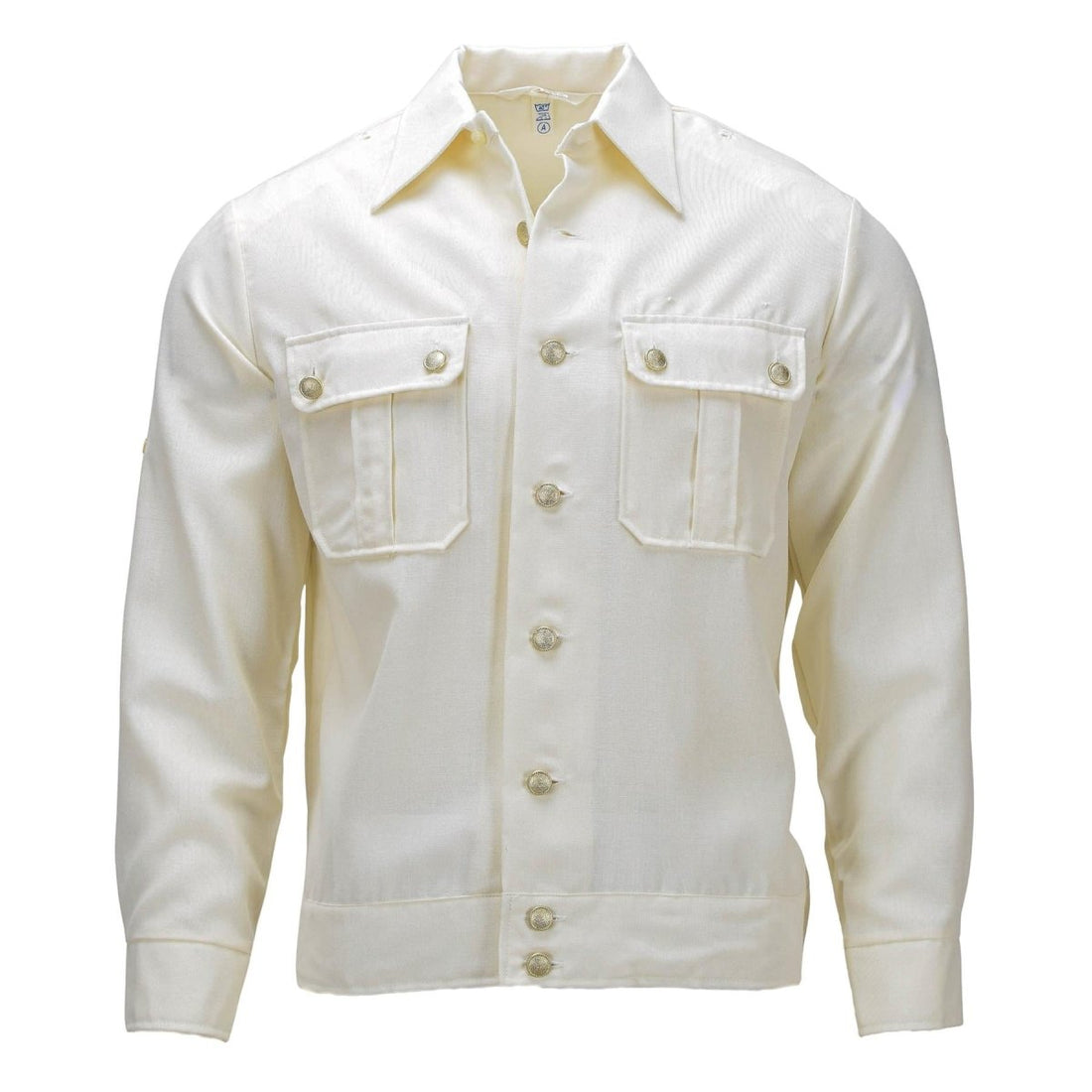 Original German Military Formal Shirt Long Sleeve Cotton Blend Army Issued
