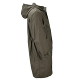 Original German military long parka jacket olive hooded field coat army outdoor