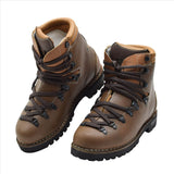 Original German Military MEINDL Hiking Boots Leather Vibram Sole Brown