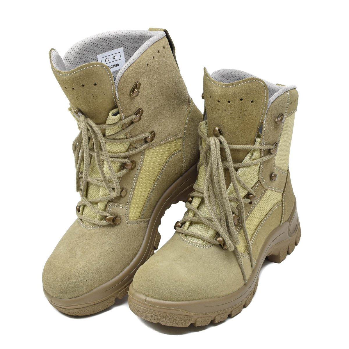 Original German military tactical boots waterproof khaki rubber round sole NEW