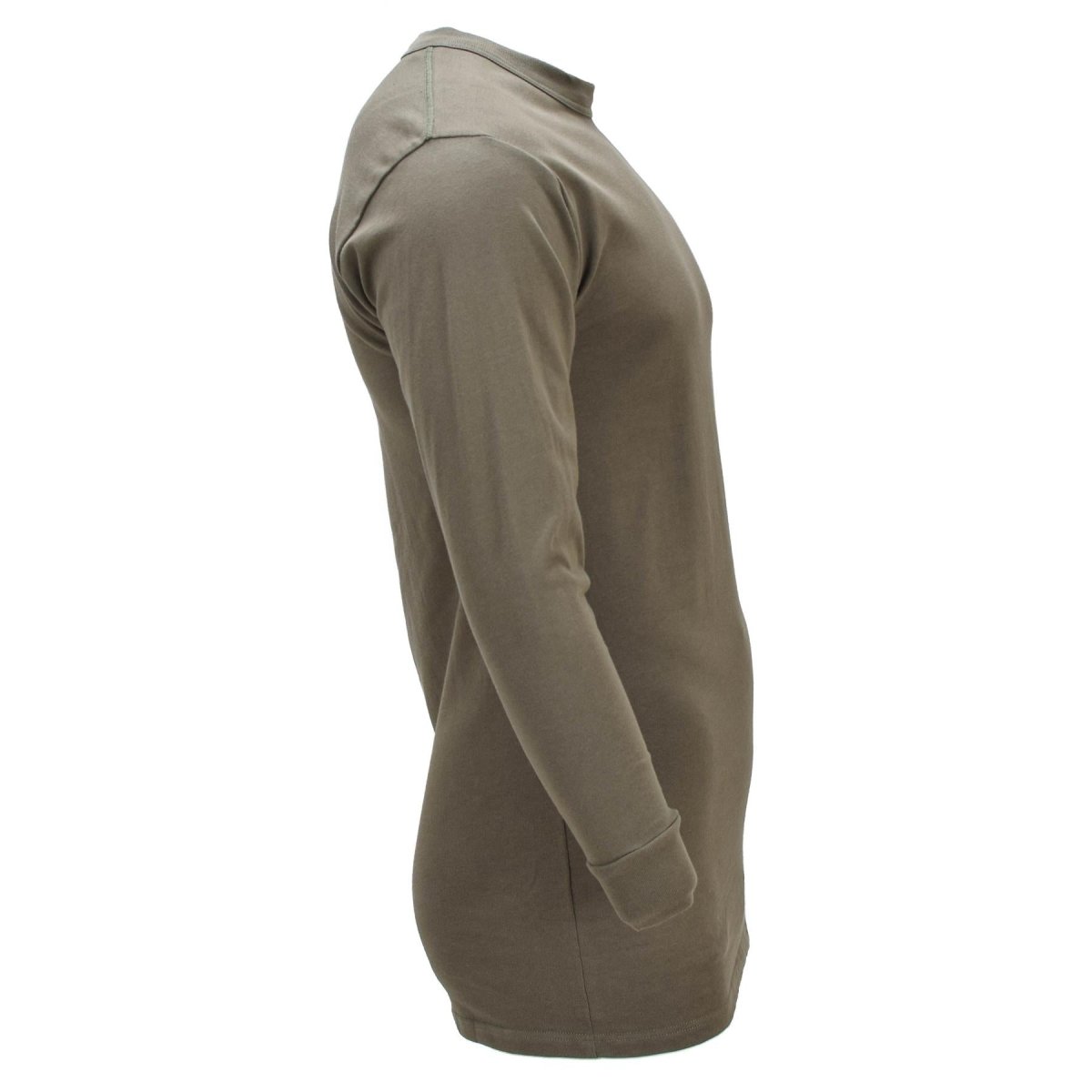 Original German Military Thermal Undershirt Breathable Long Sleeve Olive