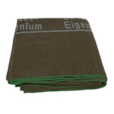 Original German Military Wool Blanket 210x200cm Bundeswehr Style Brown