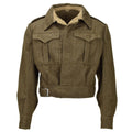 Original Greek army Eisenhower Ike jacket olive wool vintage field military