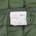 Original Greek army M65 liner jacket quilted warm military jacket lining green