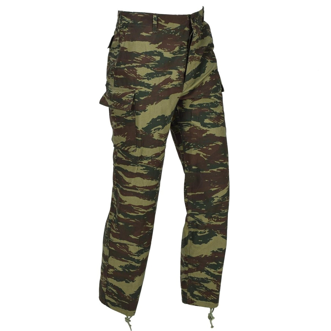 Original Greek Military BDU Field Pants Cargo Pockets Lizard Camouflage