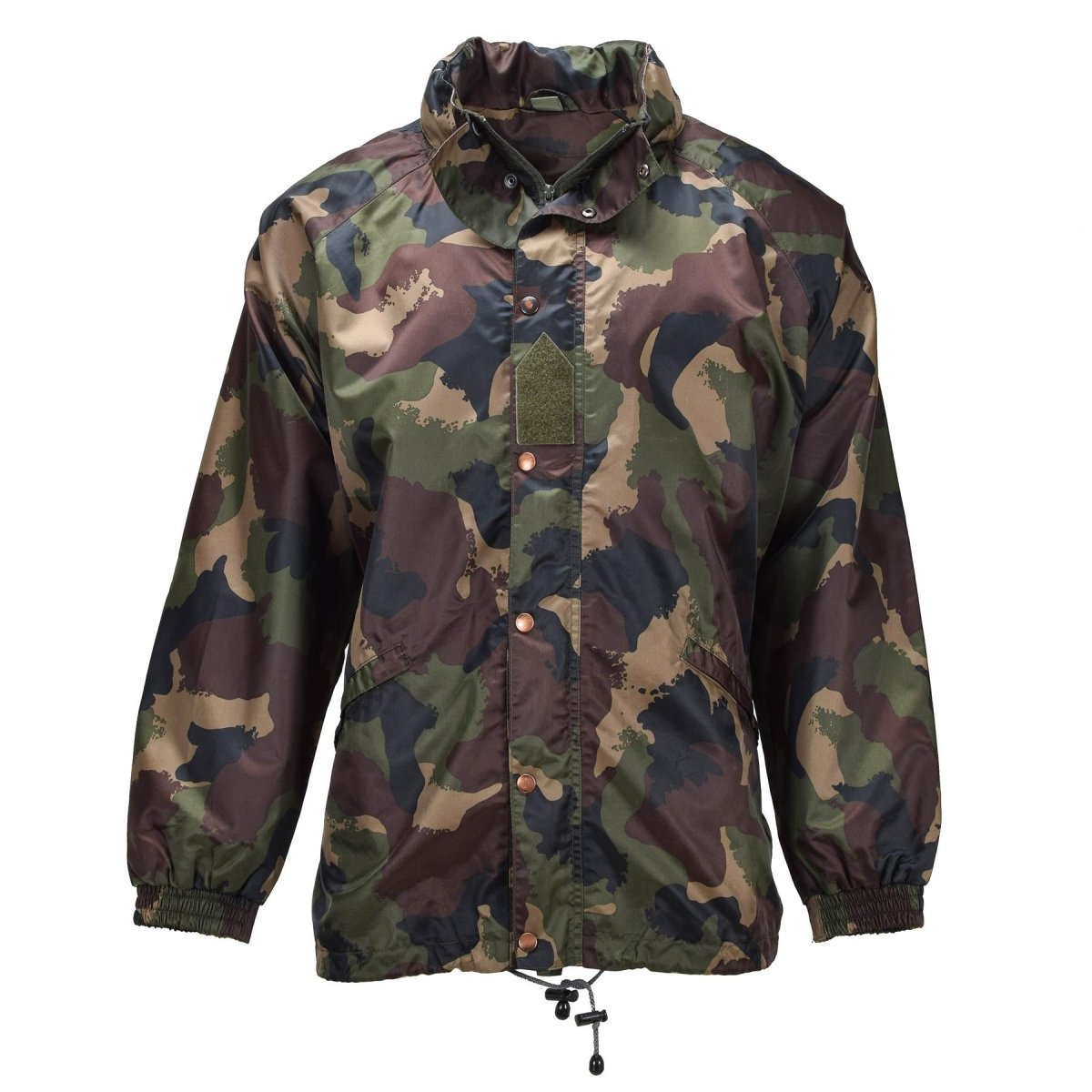 Original Hungarian Military Waterproof Jacket Roll Up Hood Button Flap M93 Camo