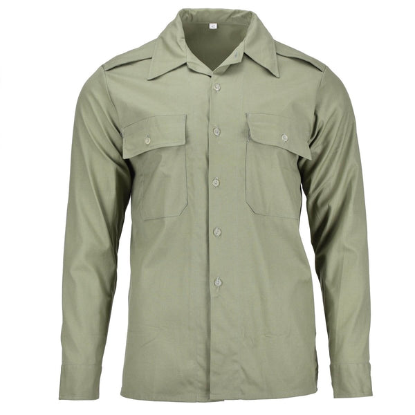 Original Hungary military combat shirt olive long sleeve with pockets field NEW\