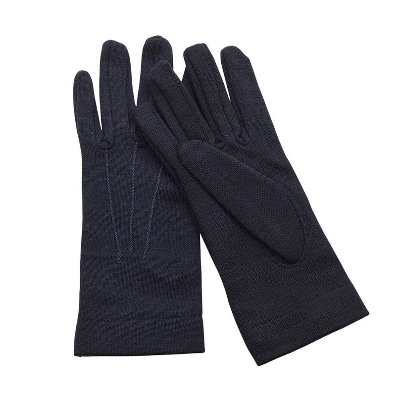 Original Italian Air Force Military Thermal Cold Weather Gloves Blue - GoMilitar