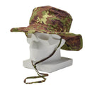 Original Italian Army Boonie Style Hat Vegetato Camouflage Pattern Chin Strap - GoMilitar