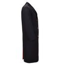 Original Italian Army Carabinieri Wool Coat Double Breasted Uniform Black - GoMilitar