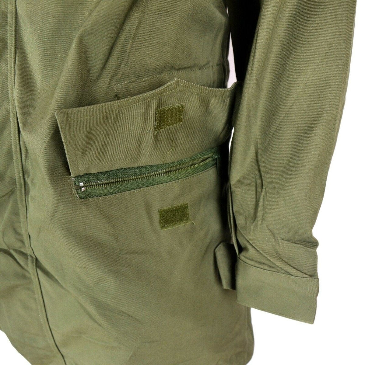 Original Italian army olive green parka military jacket BDU surplus issue coat