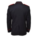 Original Italian military black wool carabinieri formal jacket red stripes NEW