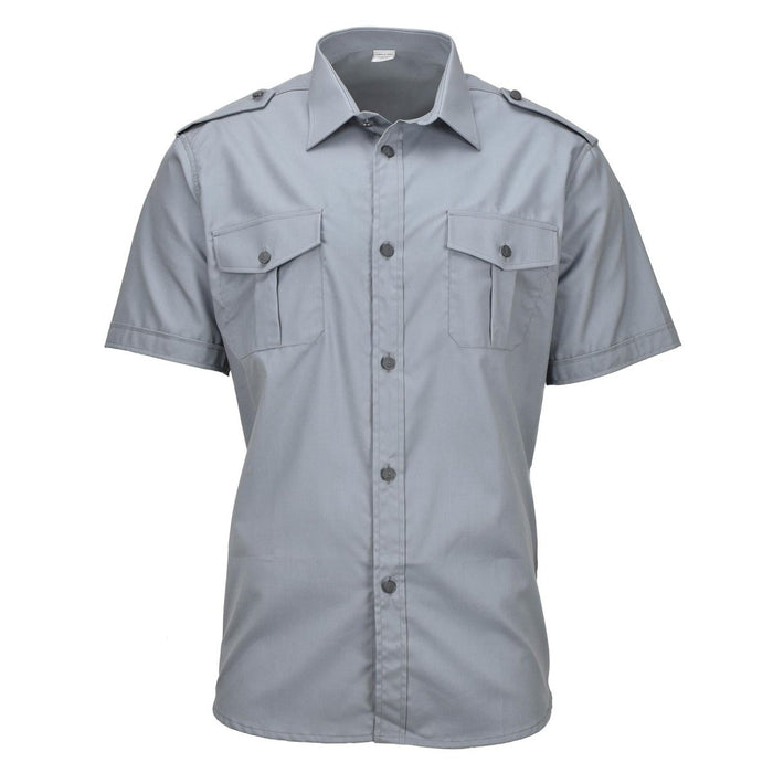 Original Italian Military Classic Shirt Short Sleeve Epaulets Chest Pockets - GoMilitar