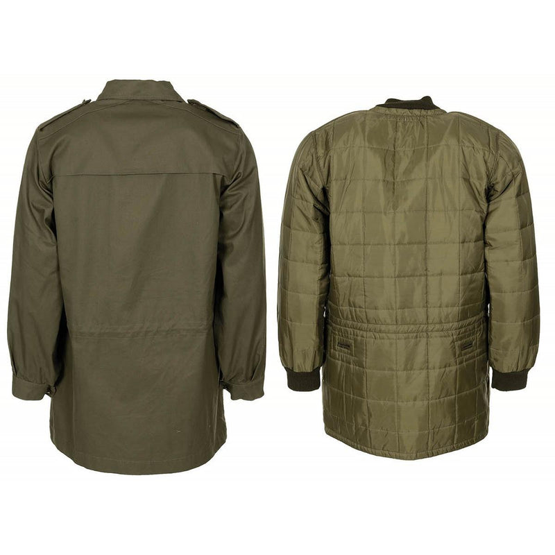 Original Italian Military parka detachable quilted liner field jacket olive NEW