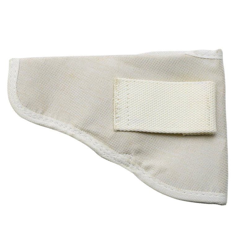 Original Italian Military Pistol Holster Right Hand Durable Canvas White - GoMilitar