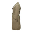 Original Italian Military trench coat khaki formal coat lined belted vintage NEW - GoMilitar