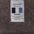 Original Italian Military Wool Blanket 200x155cm Outdoor Camping Brown