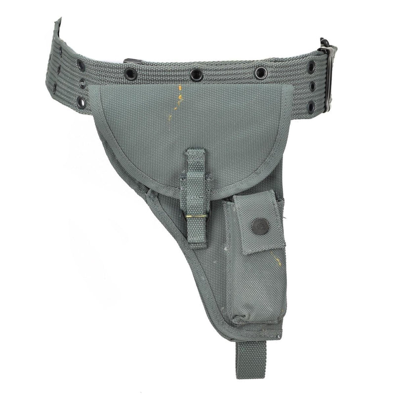 Original Italian police pistol belt holster with ammo pouch waist system NEW