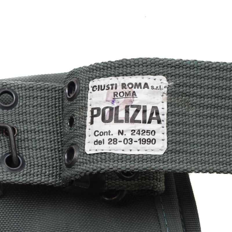 Original Italian police pistol belt holster with ammo pouch waist system NEW