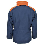 Original Italian Trilaminated Navy Parka Jacket Hooded Vintage Waterproof NEW