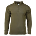 Original Italy military shirt zipper undershirt lightweight breathable Olive