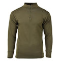 Original Italy military shirt zipper undershirt lightweight breathable Olive