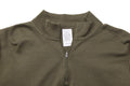Original Italy military shirt zipper undershirt lightweight breathable Olive